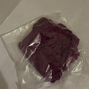 NWT Wacoal 870305 Halo Lace Hi Cut Panties L Plum